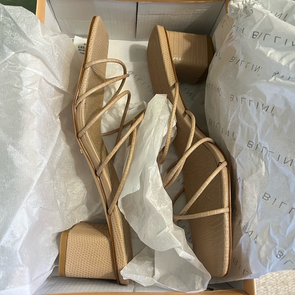🏖️SALE!🏖️ NIB Billini Nude Lizard Hessa Sandals from Hello Molly Size 9 - Picture 3 of 9